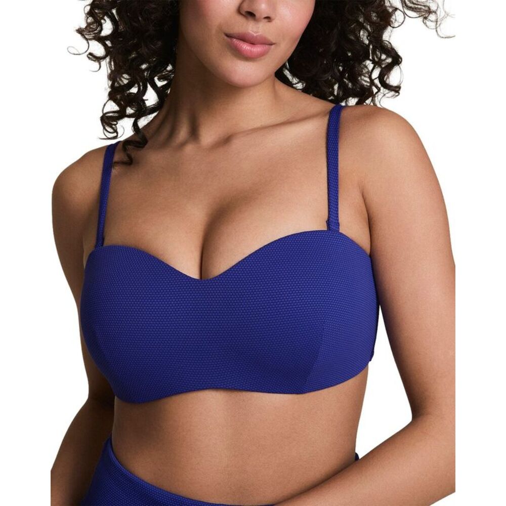 Blue Women's Sweetheart Bikini Top